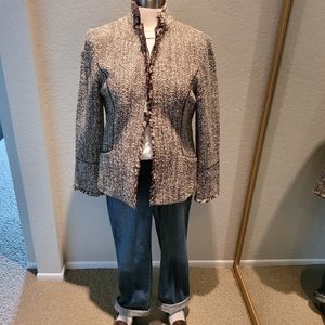 LAFAYETTE 148 NEW YORK Tweed Jacket Size 10